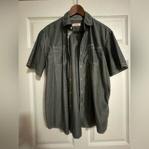 Michael Brandon Charcoal Button Down Shirt